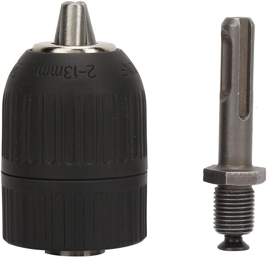 YWBL-WH Keyless Drill Chuck with SDS Adapter, 2.0-13mm, 1/2-20UNF, Compatible with Drilling Machine & Electric Hammer