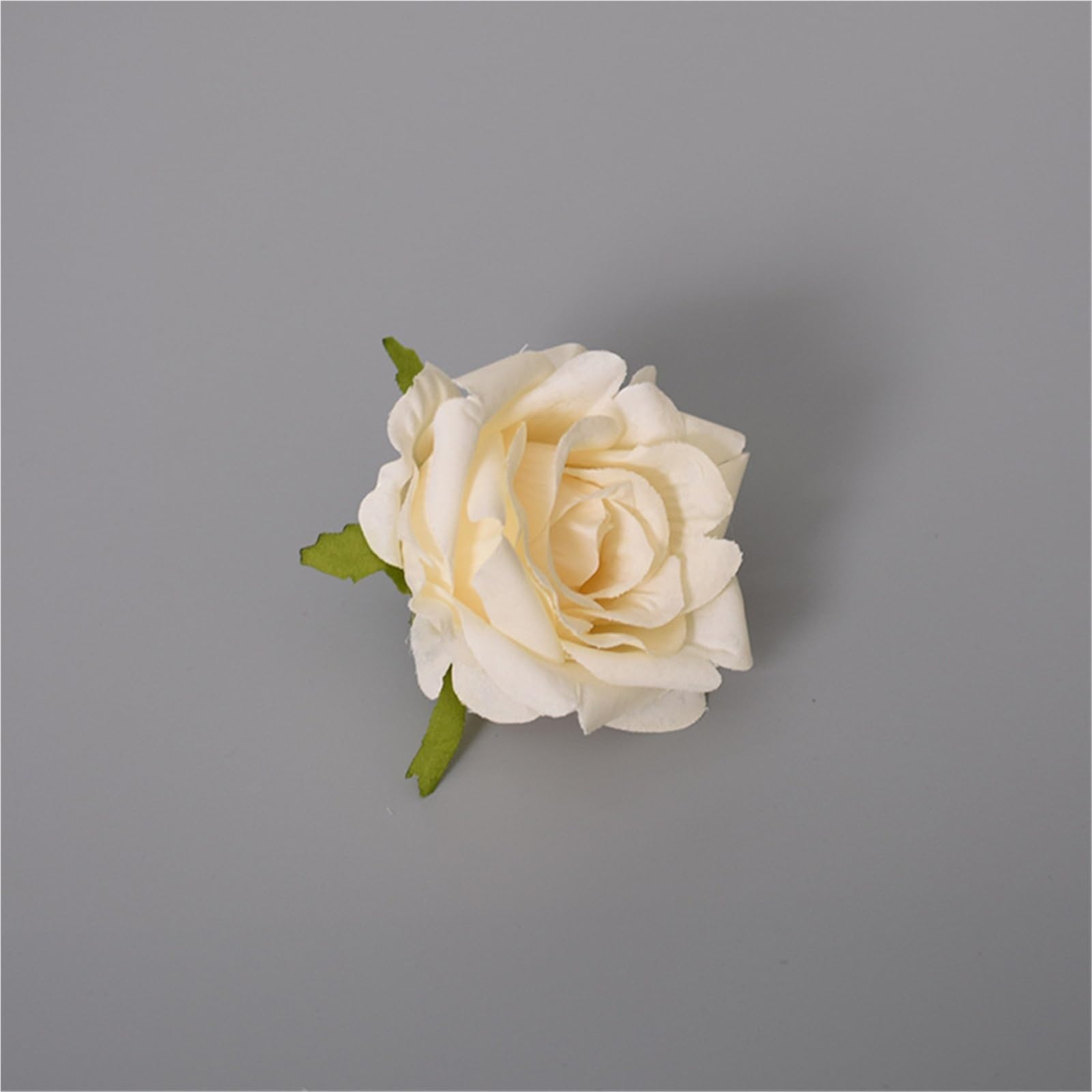 WBCDXCBB Wedding simulation roll corner rose artificial flowers 1Pcs(White)