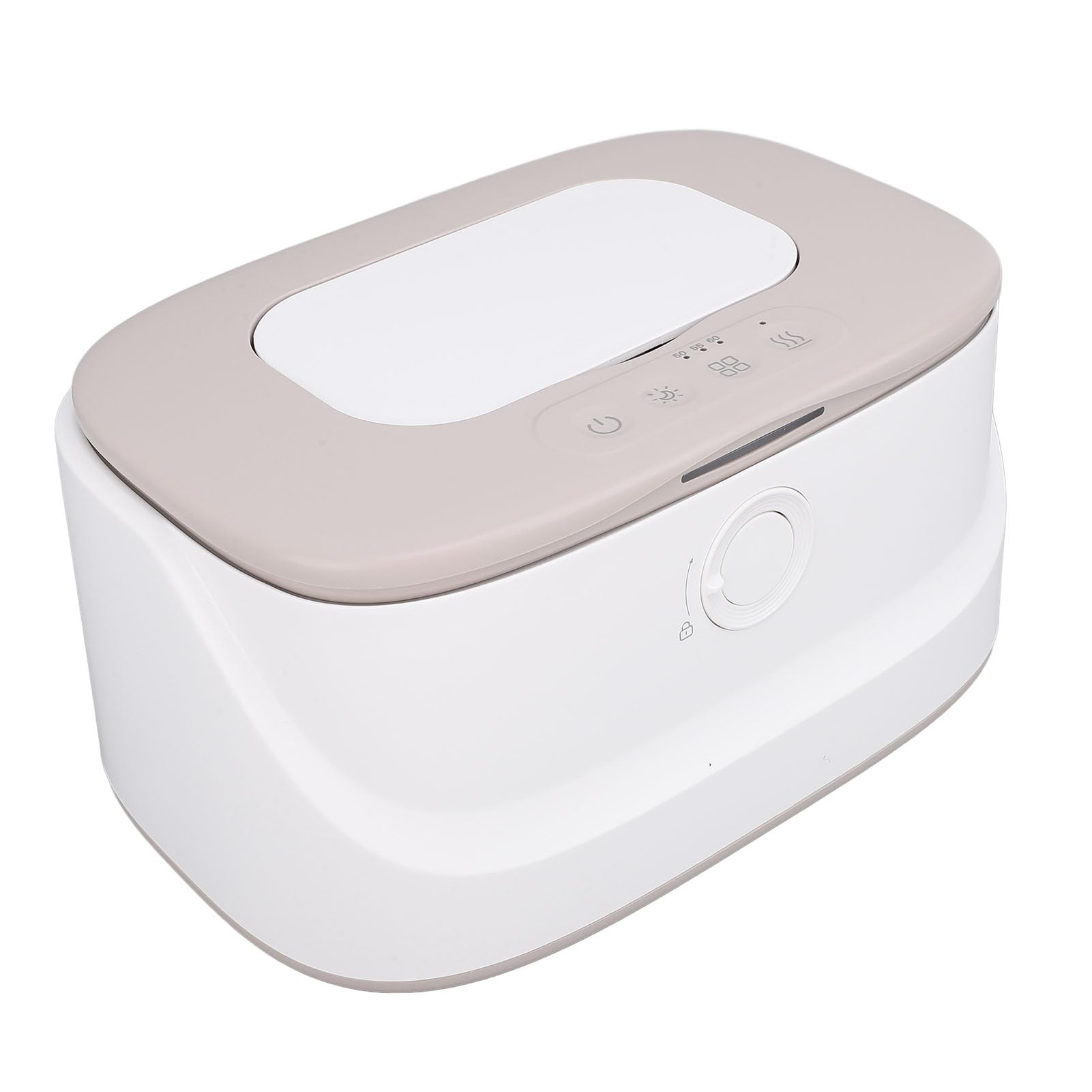 Calentador de Toallitas Húmedas para bebé, Control Inteligente de Temperatura, Dispensador Calentador de Gran Capacidad para Luz Nocturna, Función para Recién Nacidos PP (GREY)