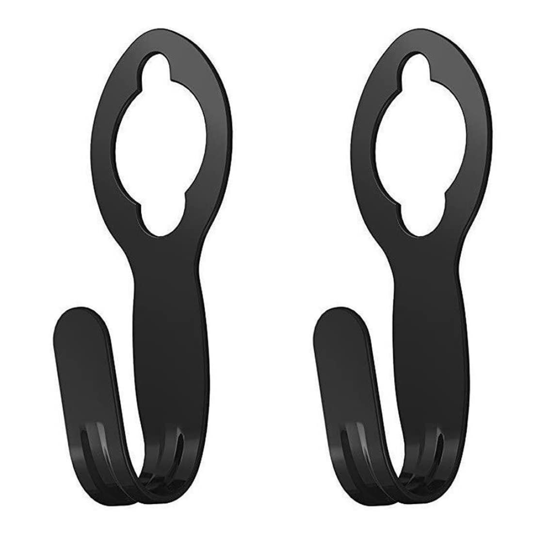 Cakeeyum Black 2Pcs Garden Hose Holder Wall Mount Watering Hose Hook Plastic Hanger Carrier For Garden