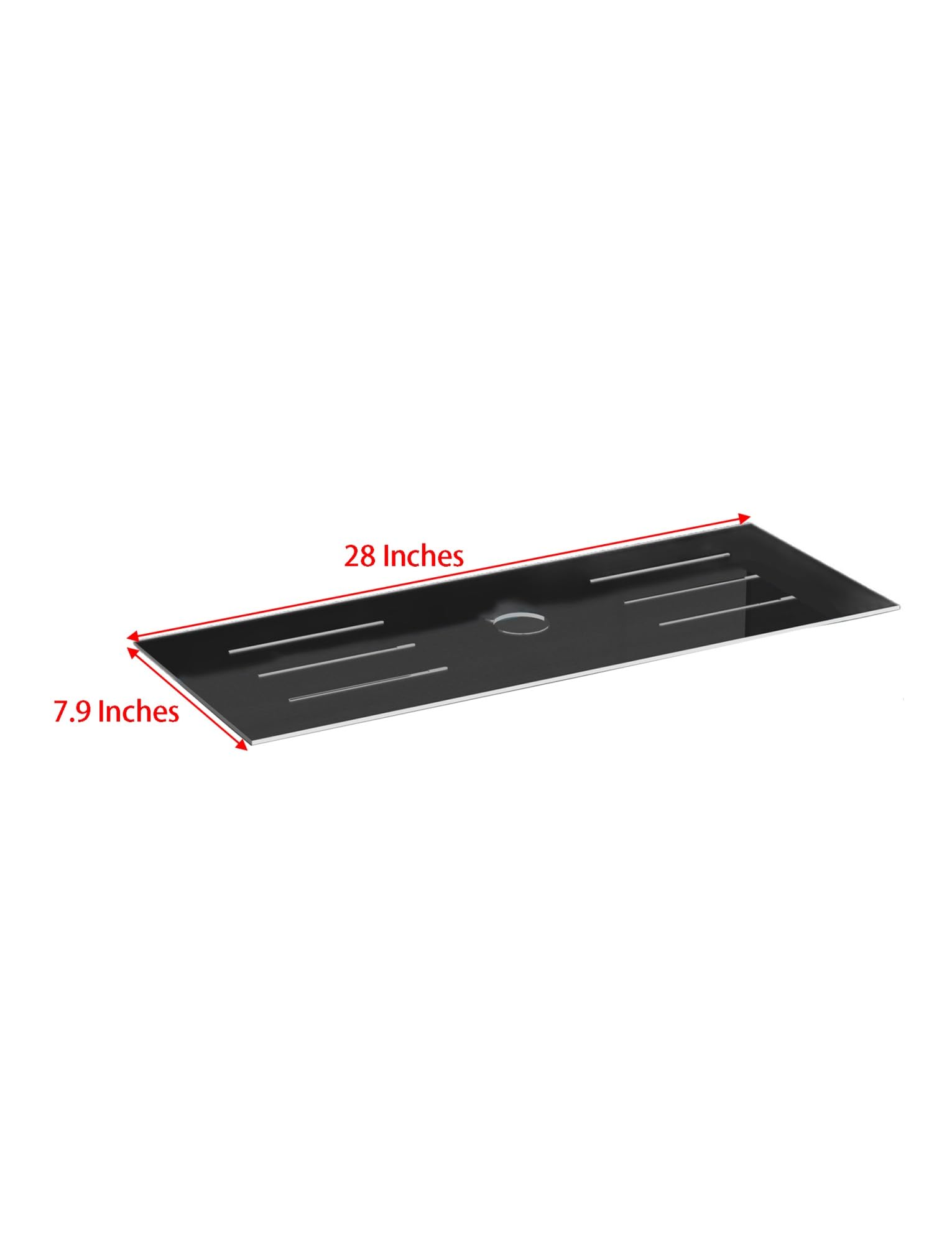 Générique Couvercle d'aquarium, Couvercle supérieur d'aquarium, Bords Lisses, Couvercle de réservoir avec Trous d'alimentation, for Reptiles et Aquarium(28x7.9 inches)