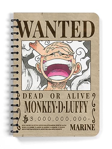 Image of ComicSense.xyz One Piece Anime Sketchbook Gear 5Th Bounty A5 Spiral Drawing Sketch Book Unruled For Kids Students Gift,120 Pages