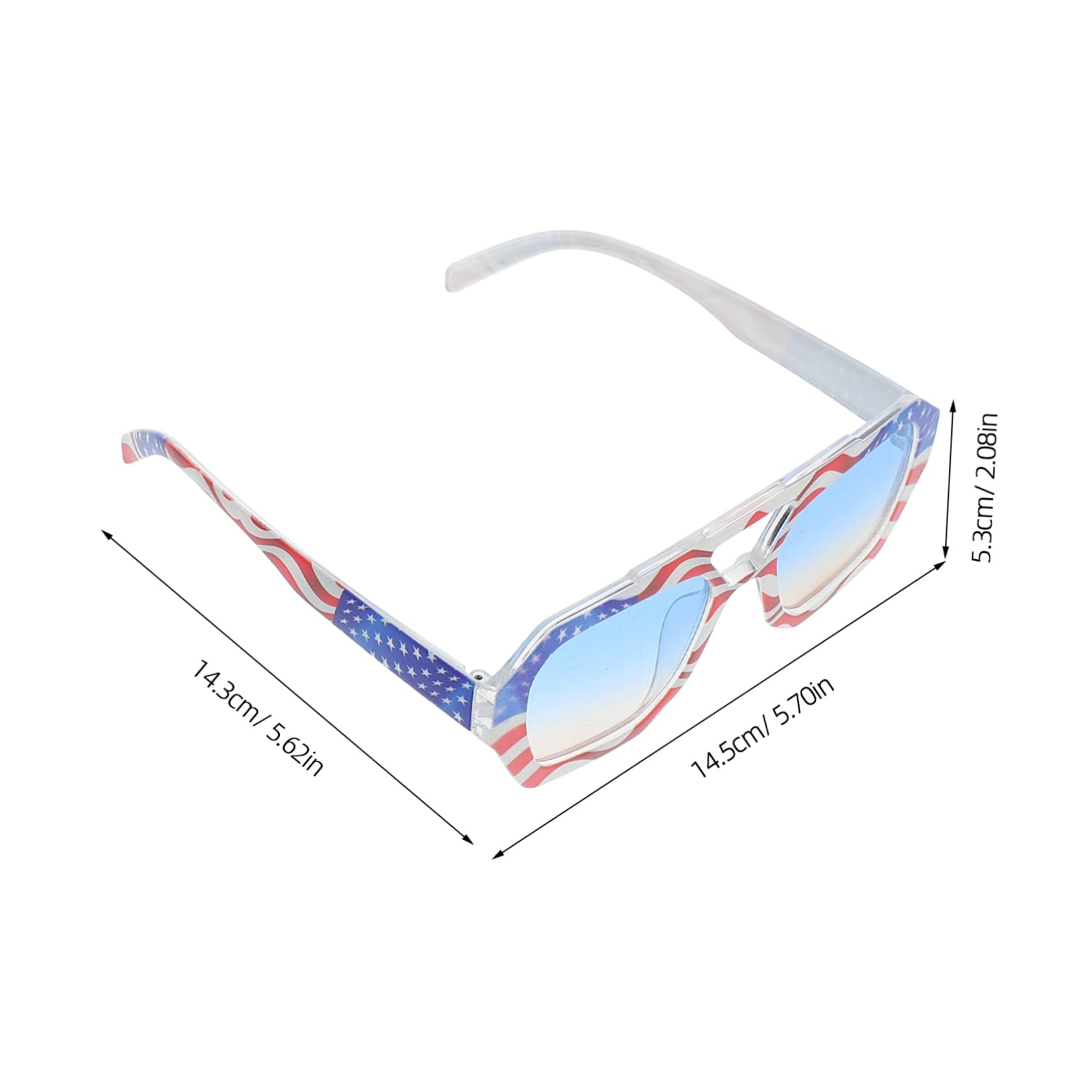 FOMIYES Usa Flag Glasses Sunglasses Sets 4th of July Party Supplies Plastic Mens Sunglasses Design
