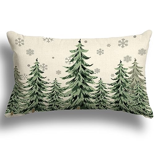 ZWJD Kissenbezug Weihnachten 40x60 1er Set Kissenbezüge Dekokissen...