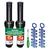Rain Bird 5000 Rotor with Nozzle Tree 2 Pack (5000RCTREE) + Rotor Screwdriver Tool (CPRTOOL) - 3/4 inch Inlet for Water Efficient 4 inch Pop Up, Adjustable 40 - 360 Degree Arc & 25 - 50 ft Radius