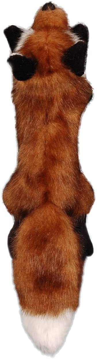 ALL FOR PAWSInteractive Dog Squirrel Plush Toys, Stuffed Animal Squeaky Toy for Dogs Enrichment Toys, Large Size (Fox (Large Size))