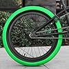 Elite BMX Freestyle Bike, Durable Steel Frame, Available in 16", 18", and 20" Sizes. New Sizes 26" and 29" BMX Bicycles. (Black Green, 20") #4