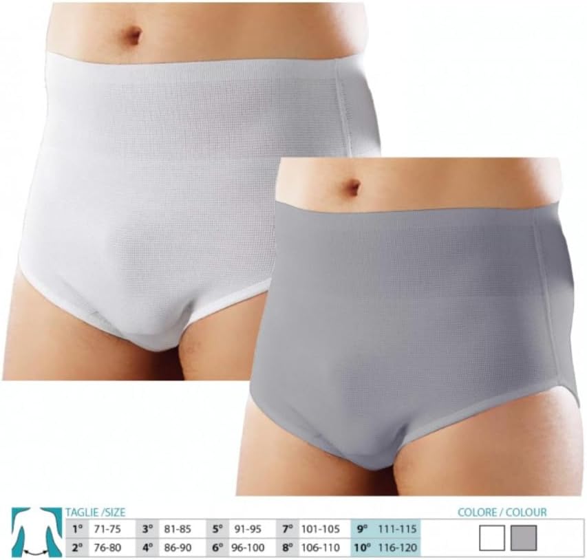 Elastic Containment Slip Brief Ref. 307 Size 9 inch. 43.70"-45.27" (111-115 cm.) White