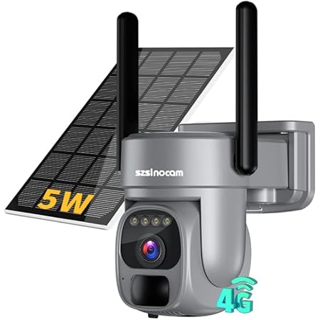 Telecamera Esterna 4G Senza WiFi - Pannello Solare Integrato, Visione Notturna A Colori | Sorveglianza 360° Con Batteria 10400mAh - Foto 4