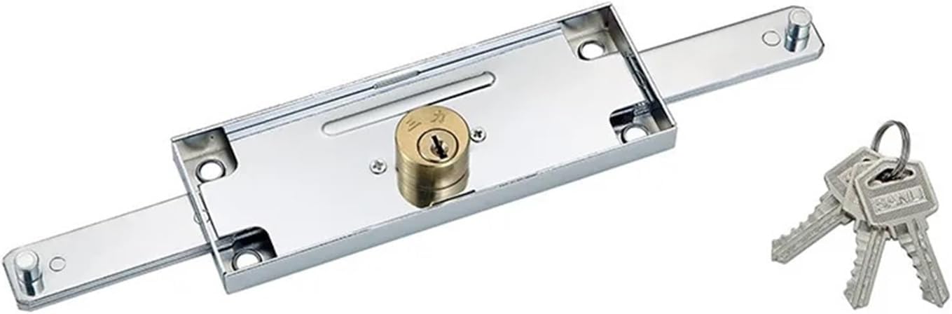Rolling Security Door Lock Roll Gate Anti-Theft Locks with Key Install Middle Or Bottom Shutter Safe Lock Garage Home Hardware