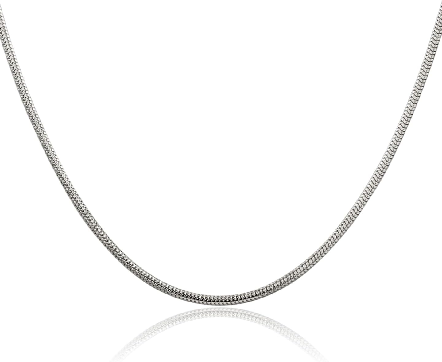 IceCarats 925 Sterling Silver Round 2mm Thin Snake Chain Necklace Polished