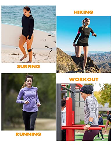 NAVISKIN Women's UPF 50+ Sun Protection Long Sleeve Shirts Rash Guard Shirts Quick Dry Lightweight Hiking Shirts White Size M