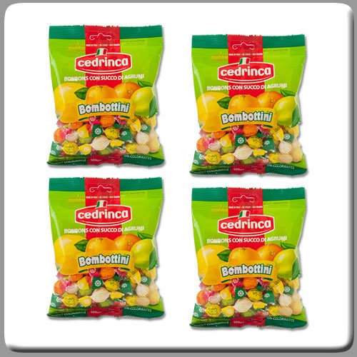 Cedrinca Bombottini Fruit Flavored Hard Candy - 5.25 oz / 150 g