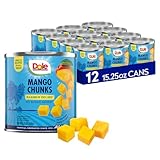 Dole Mango Slices - Dole Canned Fruit - Rich Source of Vitamin C - 15.25 oz Cans - 12 Pack