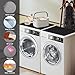 2 Pack Washer and Dryer Covers for the Top, 23.6'' x 19.7'' Silicone Rubber Mat for Laudry Machine & Dryer,Non-slip Heavy Duty Waterproof Washable Top Protector Mat Pad for Laundry & Kitchen
