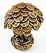 Ebros Feng Shui Gold Tree Statue Golden Money Coin Tree of Wealth and Abundance Decor Talisman Figurine
