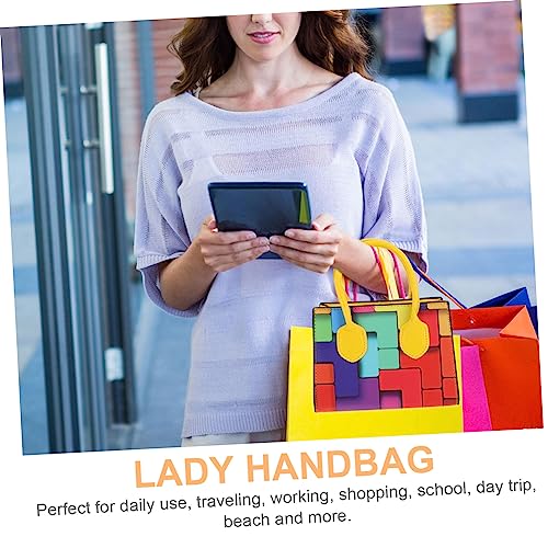 Cross Body Bag for Woman in Yellow Fashion Design Mini Tote Bags for Women Pu Storage Pouch4