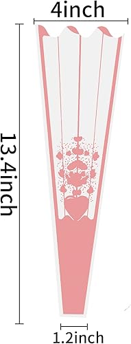 Miniatura 3 de Clzemo 100 fundas de flores para ramos, bolsa de embalaje transparente de una sola rosa, suministros de arreglos florales de floristería, bolsas de