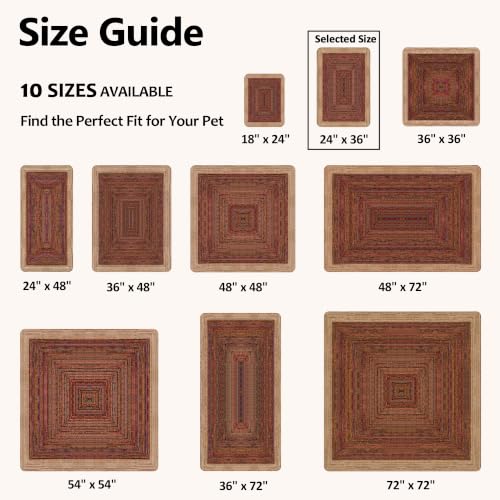 Image of Cat Litter Mat 2 Pack, 24 inchx36 inch Litter Trapping Mats for Litter Box, Non-Slip, Super Absorbent & Urine Proof, Machine Washable, Reusable Pee Pads for Cats, Dogs, Rabbits and Guinea Pigs
