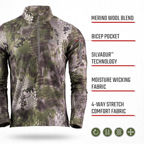 Kryptek Men's Arma Tech 1/2 Zip3