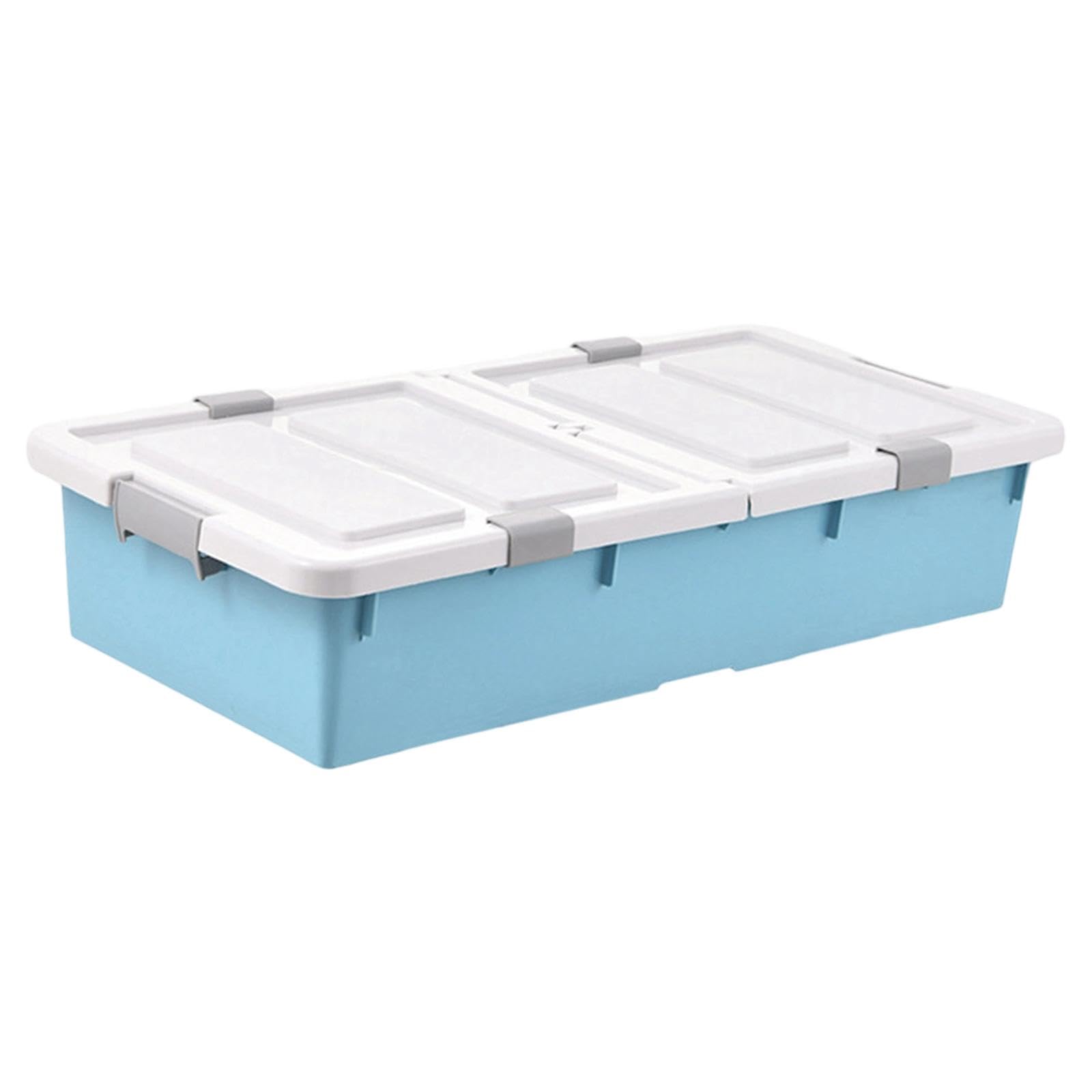 Contenedor de polipropileno bajo cama con ruedas caja almacenamiento dormitorio