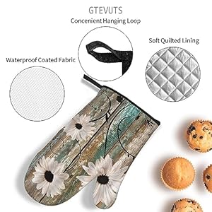 Rusticdaisywoodboardovenmittsandpotholderssetsof4countrystyleheatresistantpolyestercookingglovesnonslipovenmittsforkitchenbakinggrillingbbq Urban Country Home Decor Rustic daisy wood board oven mitts and pot holders sets of 4 country style heat resistant polyester cooking gloves non slip oven mitts for kitchen baking grilling bbq urban country home decor