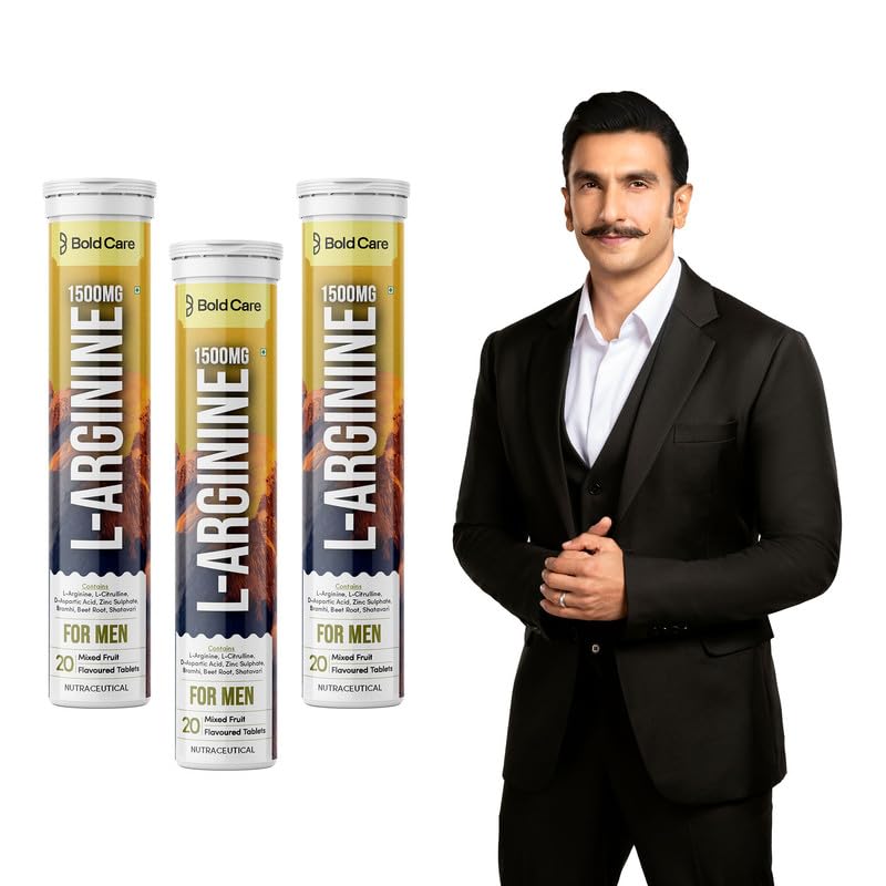 Bold Care L-Arginine & L-Citrulline Effervescent Tablets (Pack of 3 (60 Tablets)) 1500 mg with Brahmi, Shatavari, Beet Root for Natural Performance Support | FSSAI Compliant | (B0CKY5BK8Z) Amazon Price History, Amazon Price Tracker