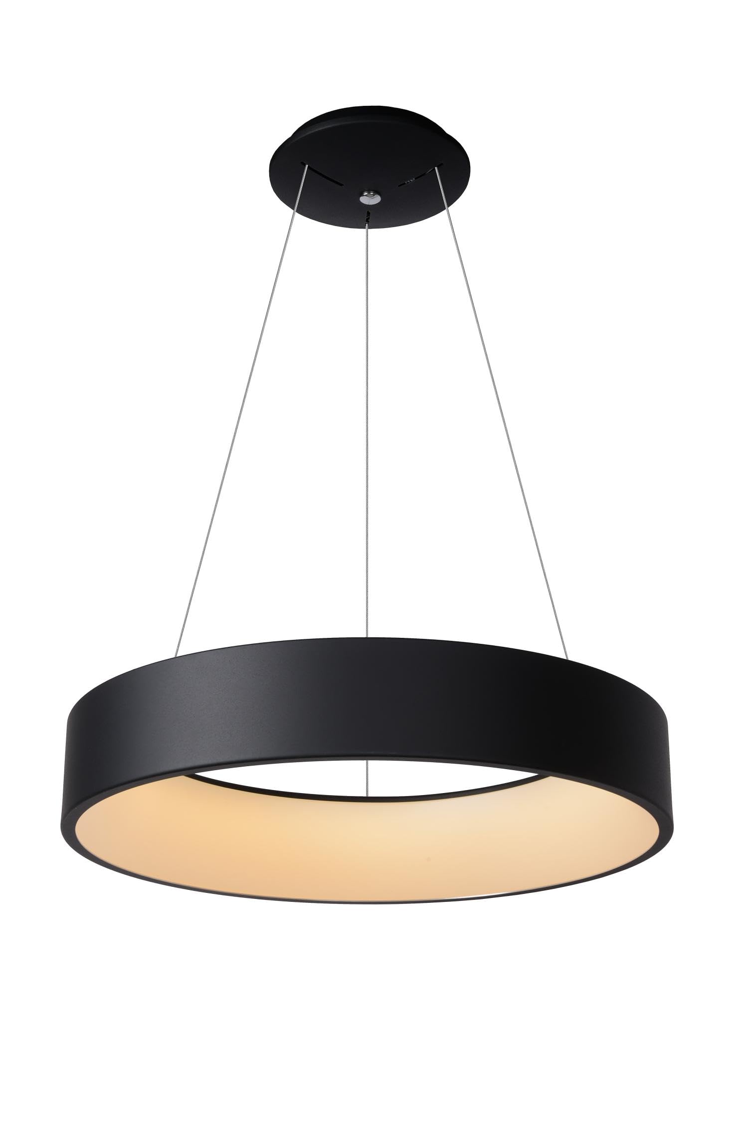 LUCIDE TALOWE LED - Pendant Light - Ø 60 cm - LED Dim. - 1x39W 3000K - Black