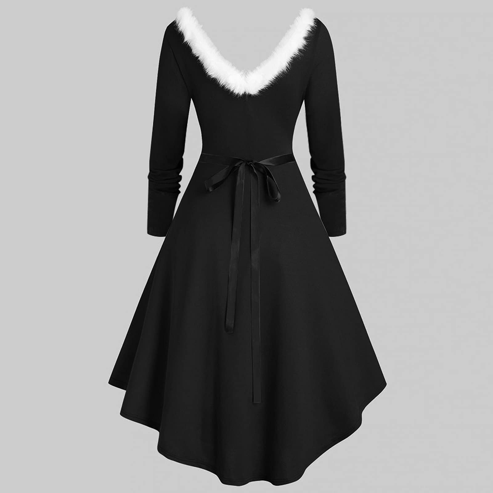 MOCHAMIK Sukienki na co dzień Sukienka z dzianiny Damska sukienka sweterkowa Jesienna sukienka Zimowa sukienka Eleganckie damskie długie sukienki V-Neck Party Randki Casual Dress