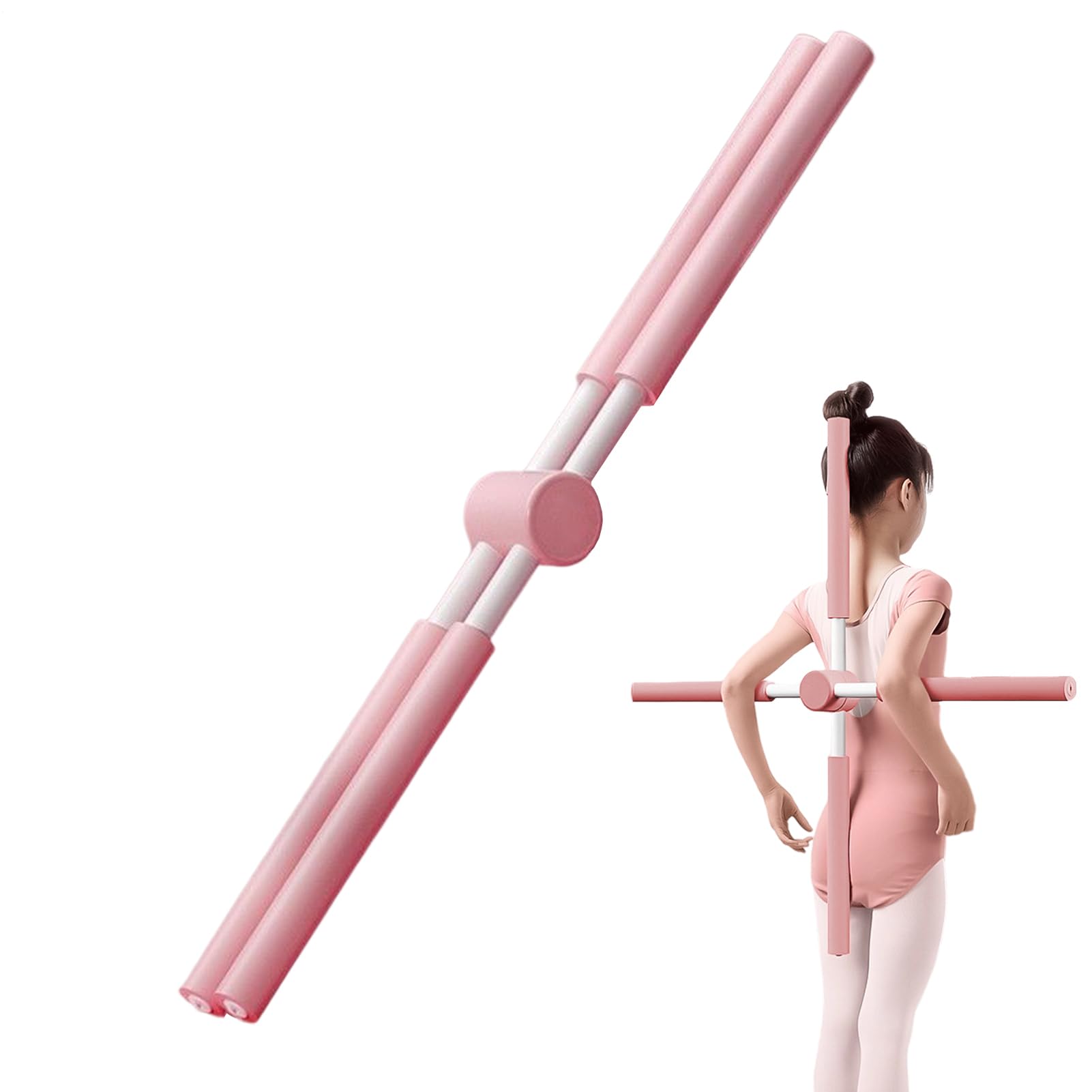 Barre de correction du dos réglable rotative bâton de yoga