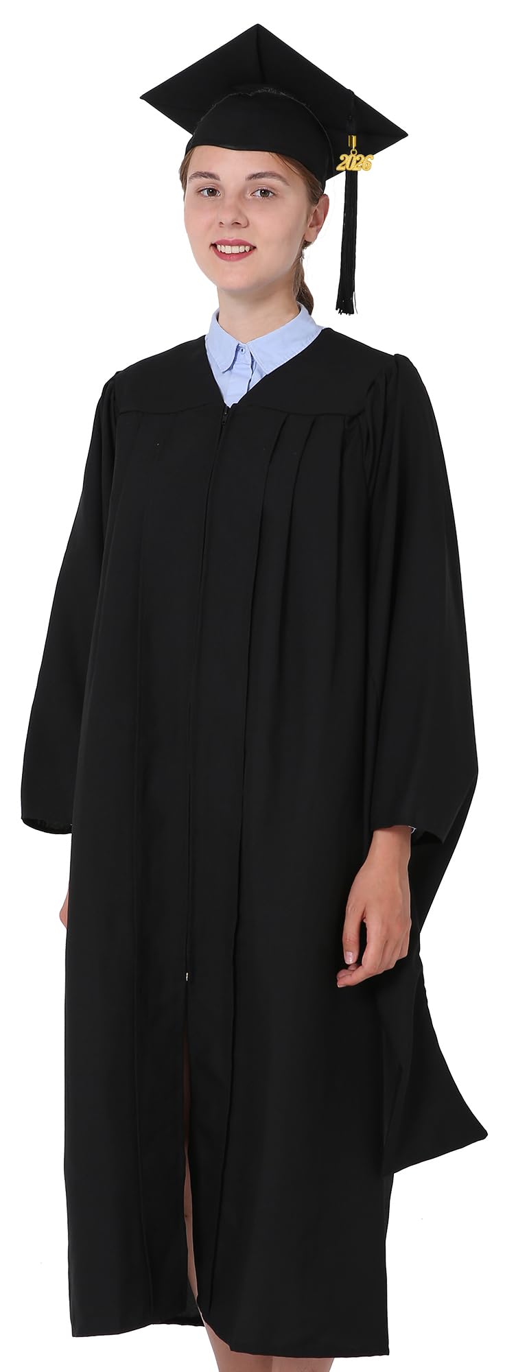 Masters Graduation Cap and Gown with Black 2026 Tassel Unisex