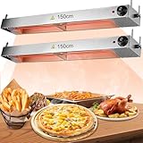 【Ausgezeichnetes Material】 Unser wärmelampe küche-Hauptkörper besteht aus Edelstahl, der eine gute Korrosionsbeständigkeit, Verschleißfestigkeit und hohe Temperaturbeständigkeit aufweist, nicht leicht rostet und sich verformt, sich an verschiedene komplexe Küchen- und Restaurantumgebungen anpassen kann, eine schnelle Wärmeableitung und eine lange Lebensdauer aufweist.