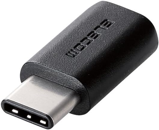 ELECOM USB2.0 Type-C Conversion Adapter Type C-A Female [Black] TB-AFCMADBK (Japan Import)