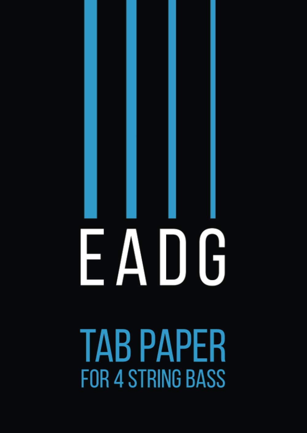 TAB Paper for 4 String Bass: Blank Tablature Manuscript Paper