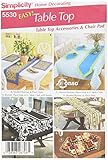 Simplicity Chair Cushions, Tablecloth, Place Mats, Runners, and Napkins Sewing Pattern Set, One Size