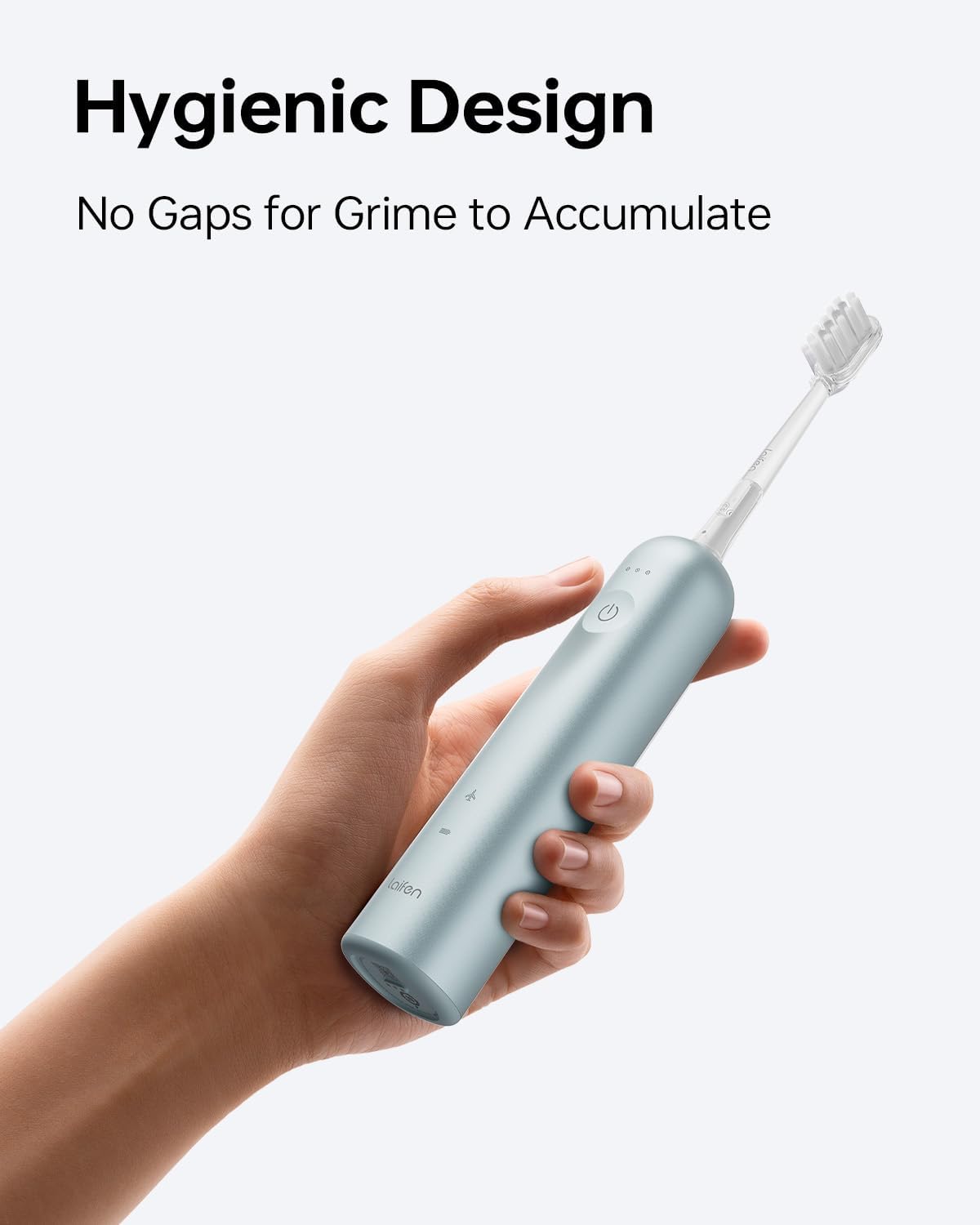 Laifen Wave Electric Toothbrush submerged in water, demonstrating its IPX7 waterproof design.
