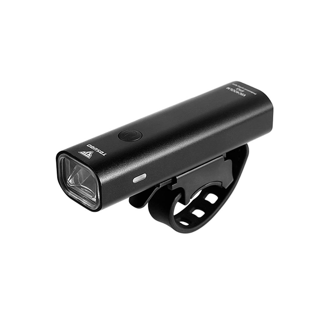 JSY Lampka rowerowa nocna jazda odblaskowa latarka ładowanie USB reflektor odporny na deszcz rower górski sprzęt do jazdy rowerem akcesoria oświetlenie rowerowe