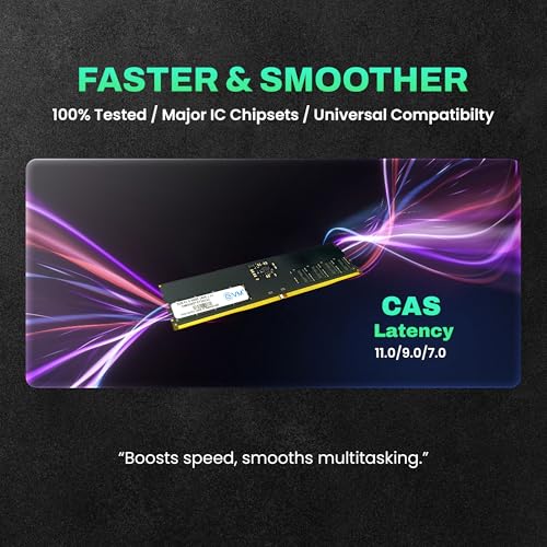 Image of EVM 8GB 5600 MHz High-Performance DDR5 Desktop RAM, Ultra-Fast Memory Upgrade, 288-Pin Long DIMM, 10-Year Warranty (EVMT8G5600U88P)