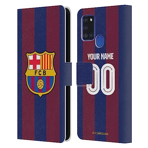 Étui Samsung Galaxy A21s FC Barcelona en cuir un cadeau personnalisé pour supporter du Barça