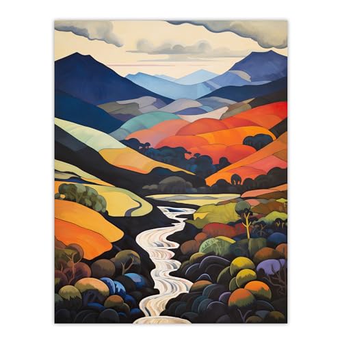 Wee Blue Coo Brecon Beacons Beauty Wales Autumnal Large Wall Art Poster Print Thick Paper 18X24 Inch, Unframed 18X24", 61L x 46W cm