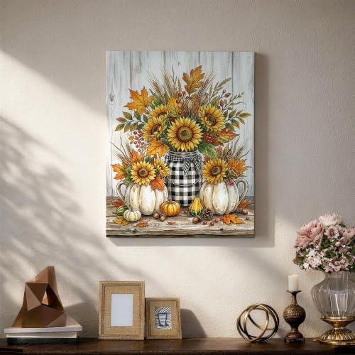 Lienzo decorativo para pared de 16x20 pulgadas listo para colgar con diseño otoñal 5