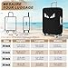 GigabitBest Luggage Covers For Suitcase Tsa Approved, Washable suitcase Cover Elastic Luggage Protector Scratch Resistant Suitcase Cover For 18-20 Inch Wheeled Luggage(Eye-20 inch)