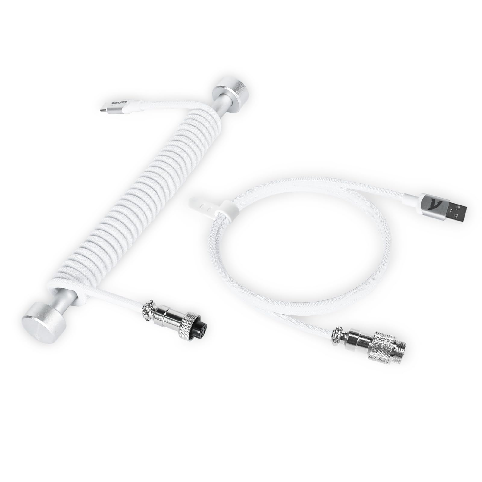 Custom USB C Cable for Gaming Keyboard - Detachable Coil -12 Custom USB C Cable for Gaming Keyboard - Detachable Coil -12