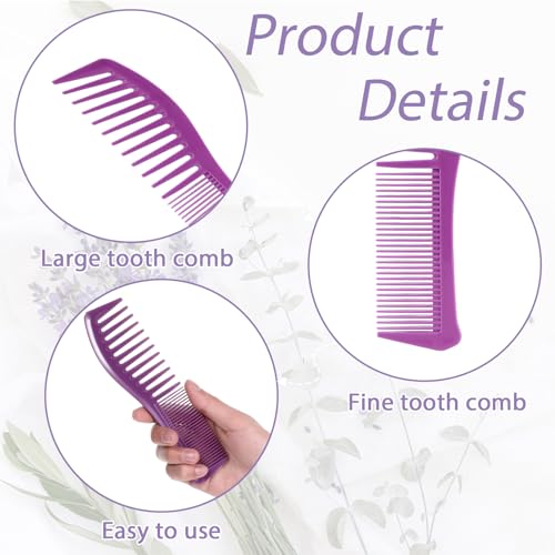 Peine de plástico doble cara 18 cm, pack 2 unidades miniatura 3