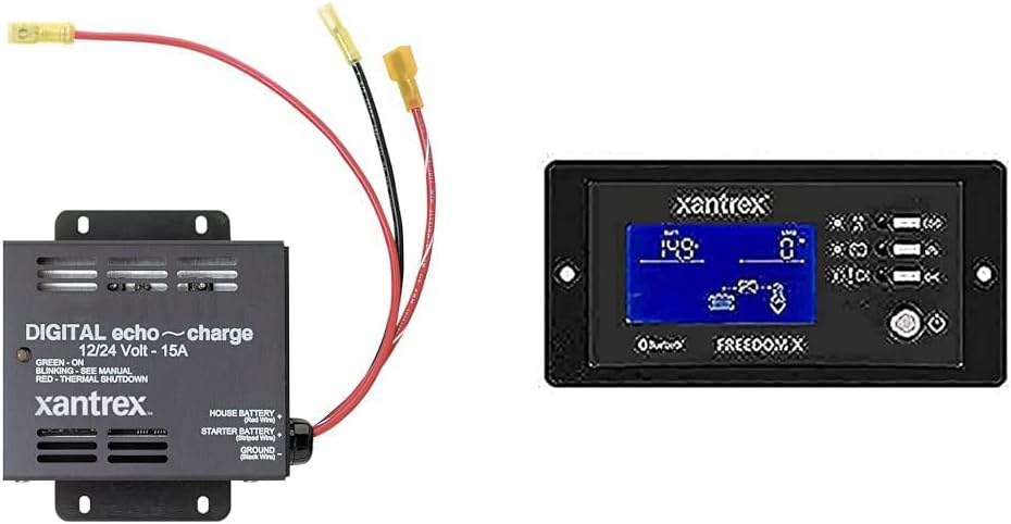 Xantrex 82-0123-01 Echo Charge for 12 & 24V Systems Bundle with 808-0817-02 Bluetooth Remote