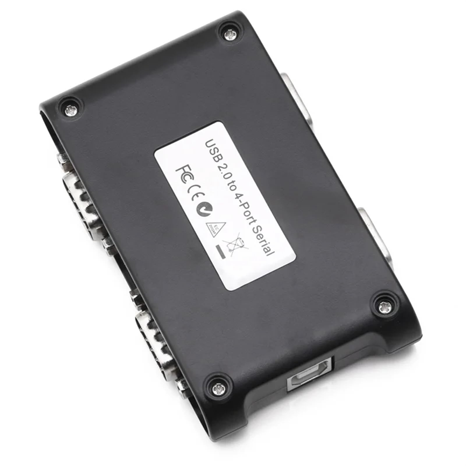 Hub adattatore connettori controller COM DB9 seriale USB 2.0 a 9 pin RS232 da USB 2.0 a 4 porte