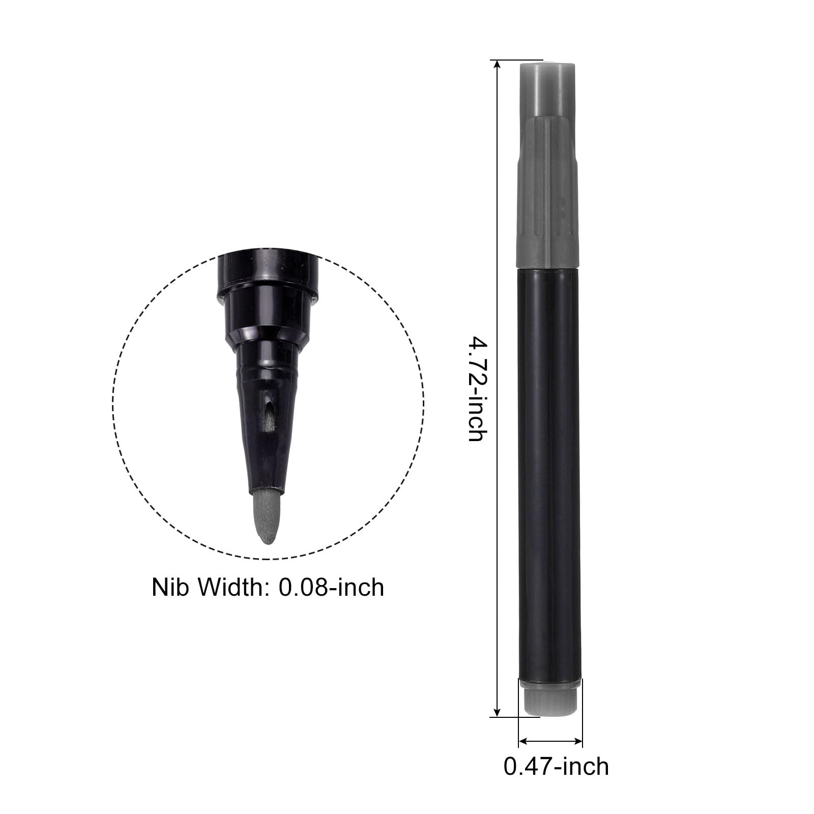 YOKIVE 10 Pcs Dry Erase Marker Pens, Orange Gray Low Odor Ink Fine Tip, Taking Notes, Great for Office Home, Meeting Room - Image 2