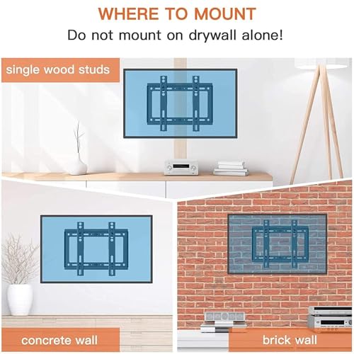 XPRIMEUK TV Wall Bracket, Fixed TV Bracket, Strong and Durable, Mount Bracket For 14-42 inches, TV Plasma, LCD, LED, 3d - Image 4