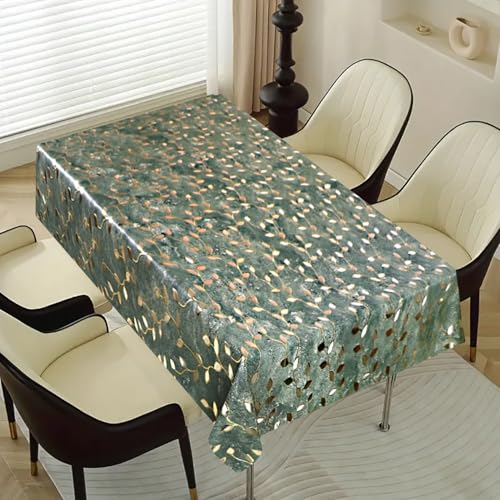 Image of Dakshya Industries PVC Waterproof Withoutlace Dining Table Cover (Size - 54X78 Inch) Rectangle 6 Seater Heat Rasistant, Chang A3