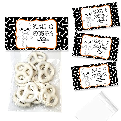 Amanda Creation Cute Bag O Bones Skeleton Themed Treat Bag